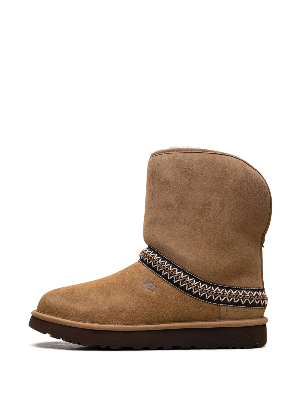 UGG Classic Short Crescent "Chestnut" boots Brown