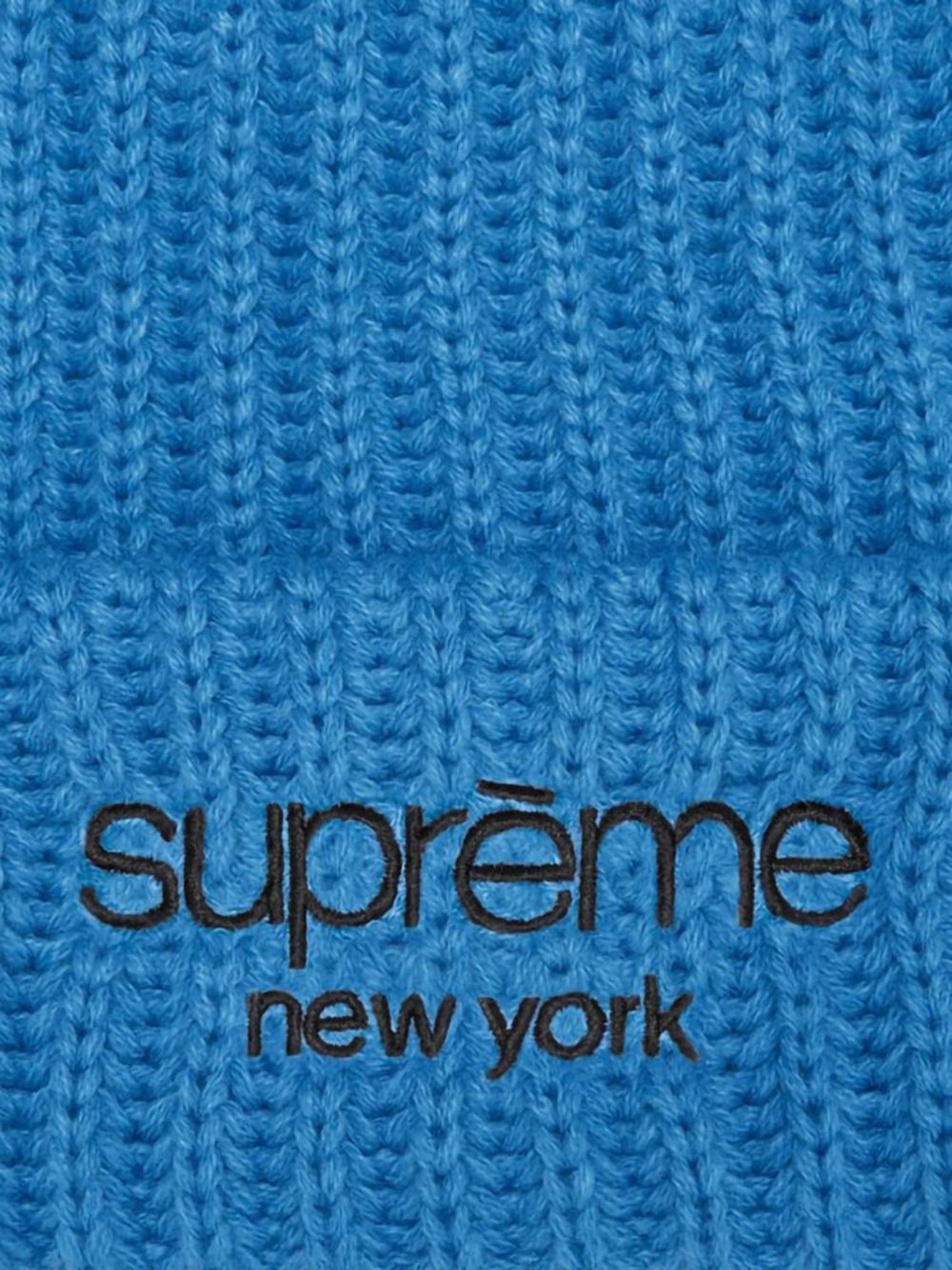 Supreme Muts met geborduurd logo - Blauw