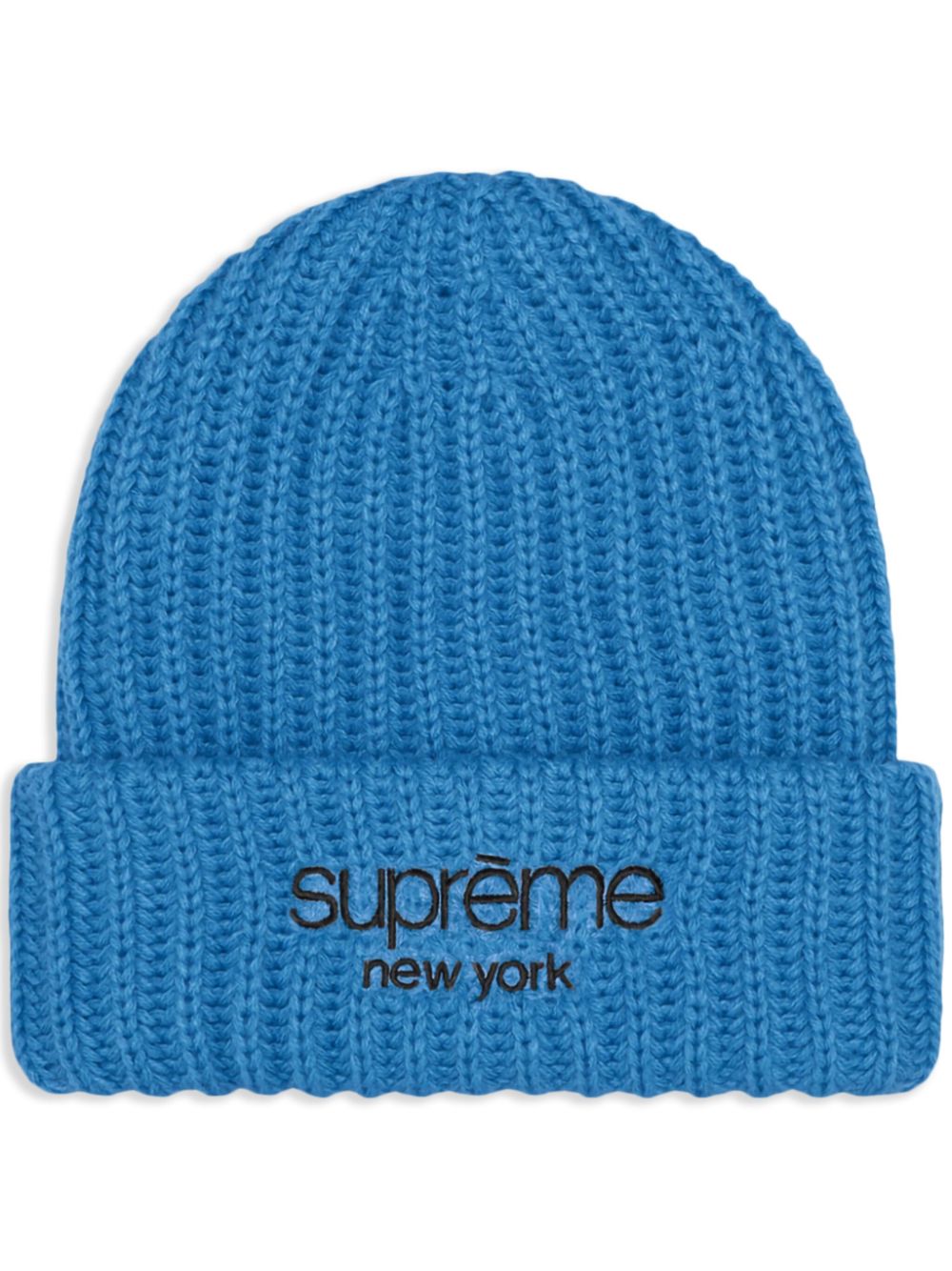 logo-embroidered beanie hat