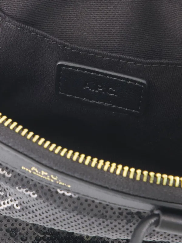 A.P.C. Small Ninon Clutch Bag | Black | FARFETCH