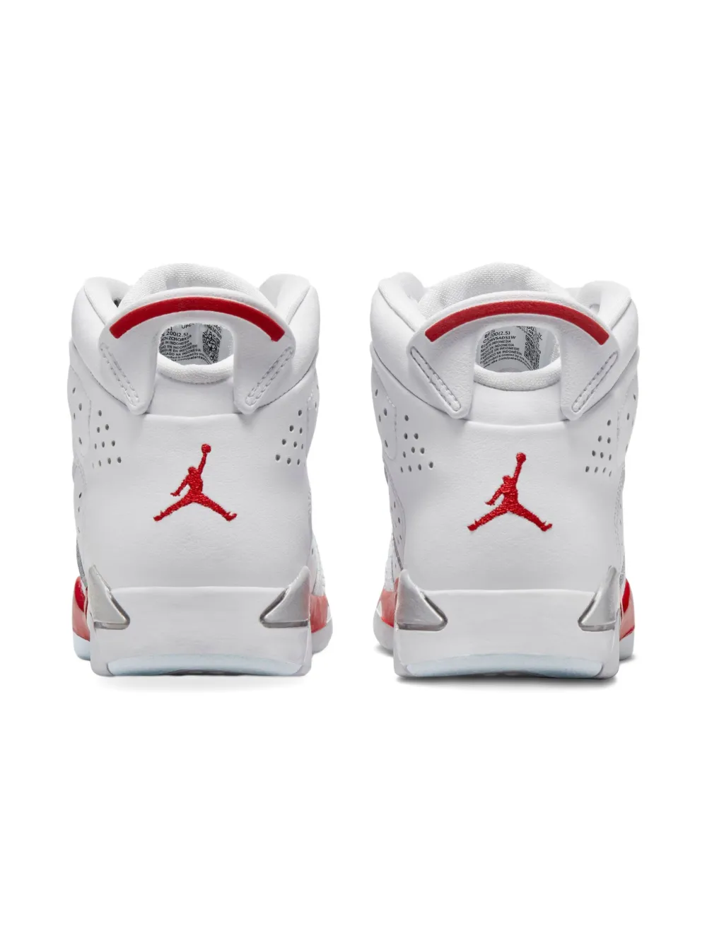 Jordan Kids Jordan 6 17 23 "White Fire Red" sneakers