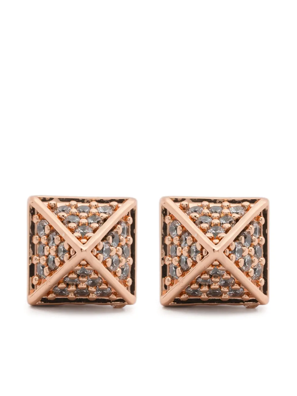 Pavé Pyramid earrings