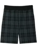 Burberry check-print shorts - Blue