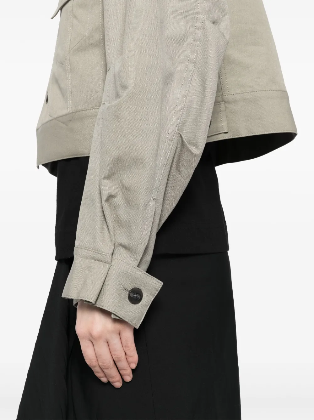 Yohji Yamamoto Katoenen jack Grijs
