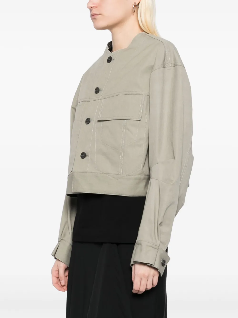 Yohji Yamamoto Katoenen jack Grijs