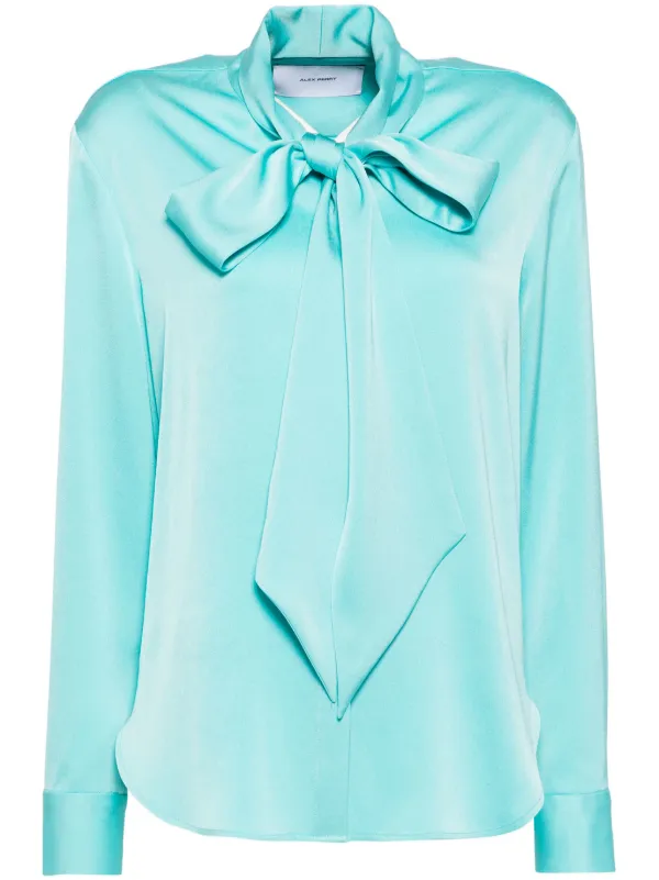 Alex Perry Tie Shirt in Blue