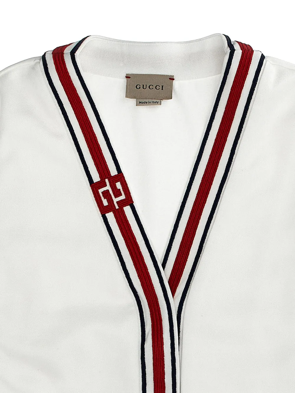 Gucci Kids GG Quadro vest Wit