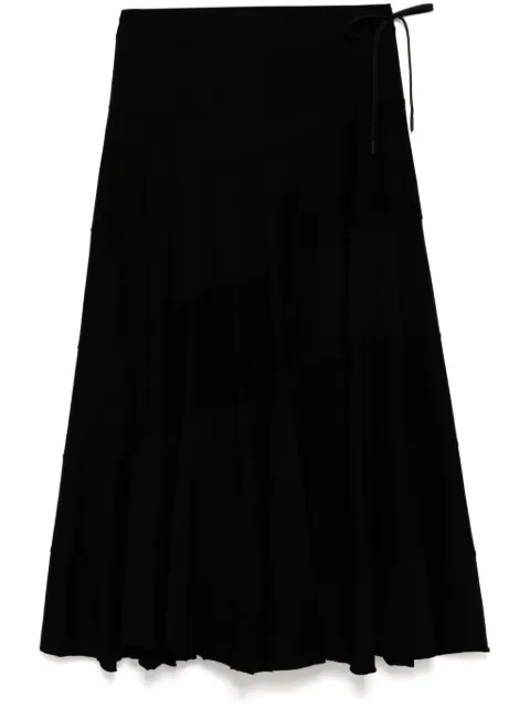 Yohji Yamamoto falda drapeada