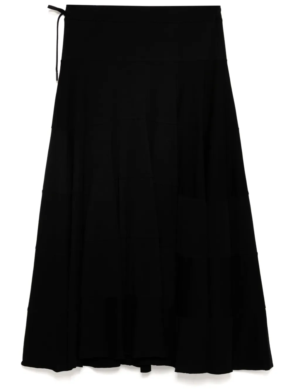 Yohji Yamamoto Gedrapeerde rok Zwart