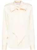 Alex Perry tie shirt - Neutrals