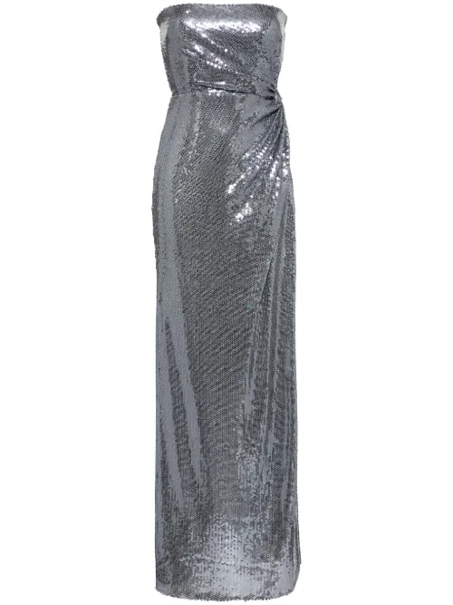 Robe bustier à coupe longue - Alex Perry - Modalova