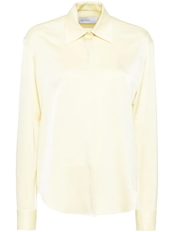 Alex Perry Fitted Shirt in Yellow