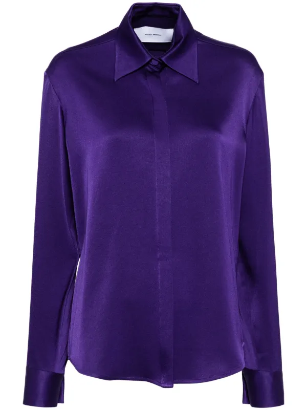 Alex Perry Fitted Shirt in Purple