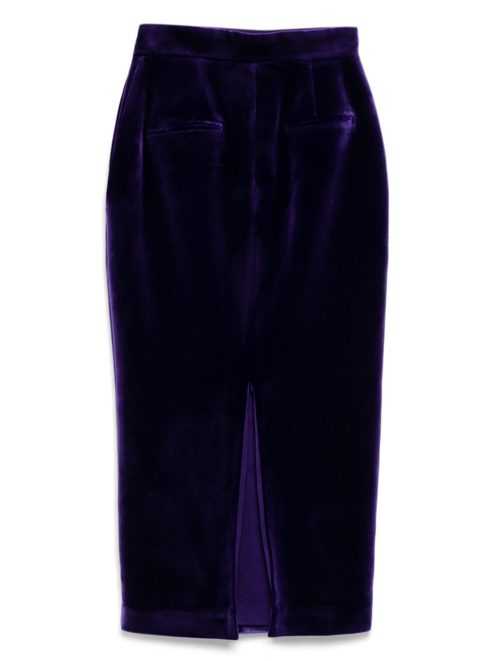 Alex Perry velvet pencil skirt - Paars