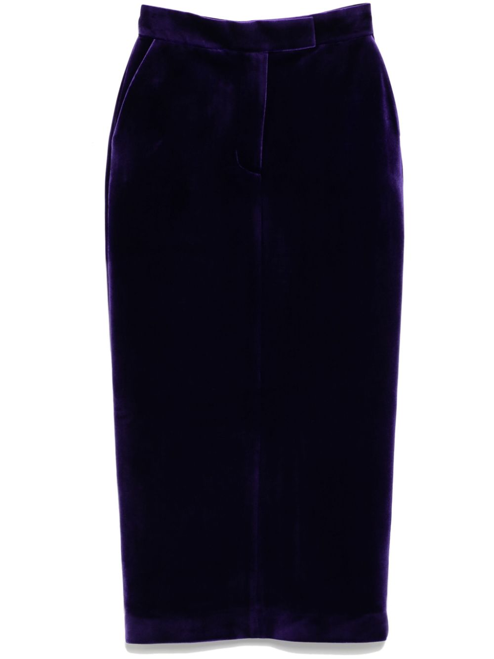 velvet pencil skirt