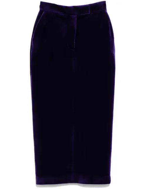 Alex Perry velvet pencil skirt
