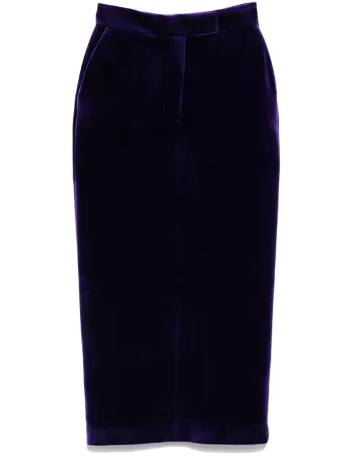 Jupe crayon en velours - Alex Perry - Modalova