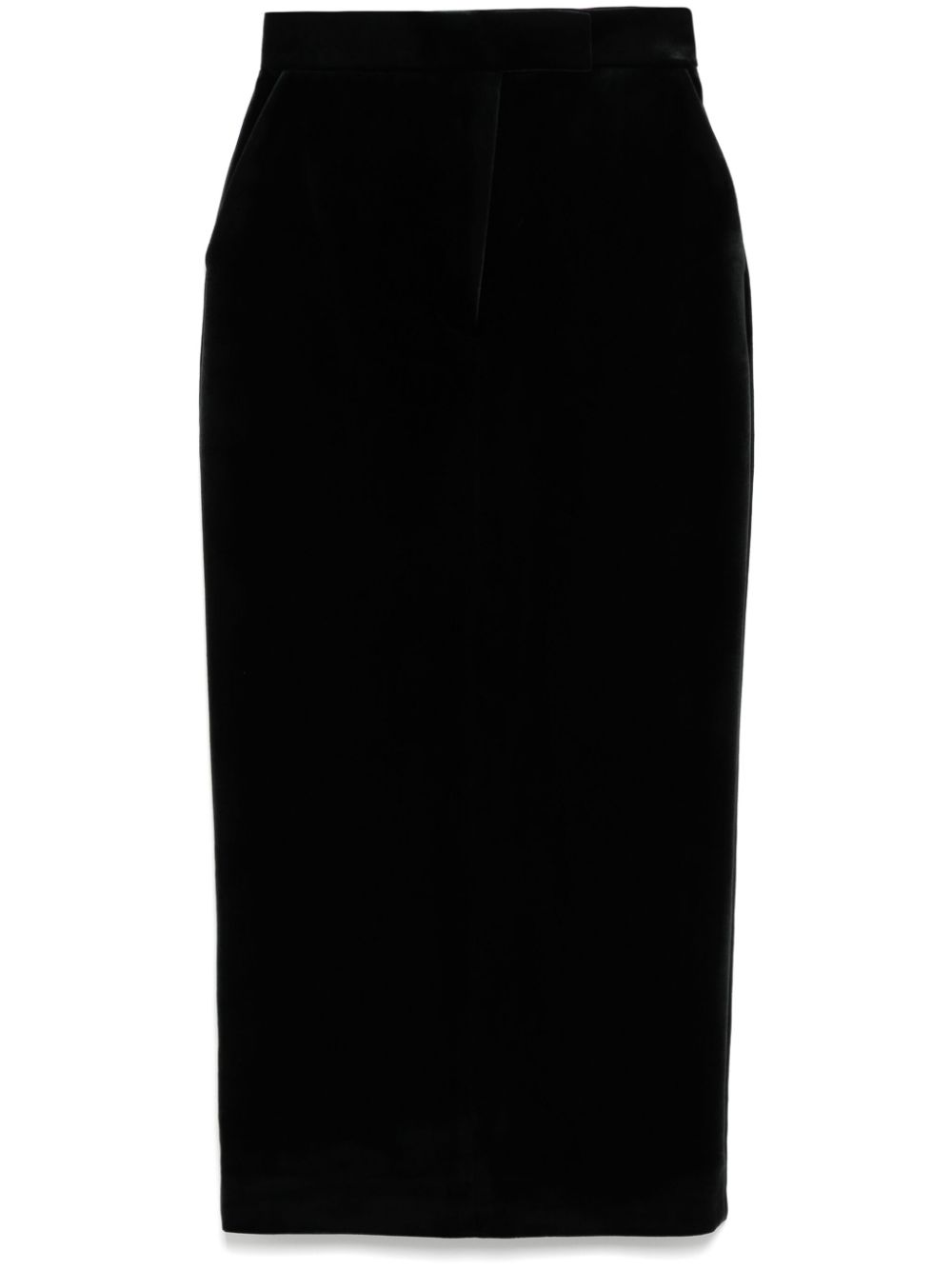 velvet pencil skirt