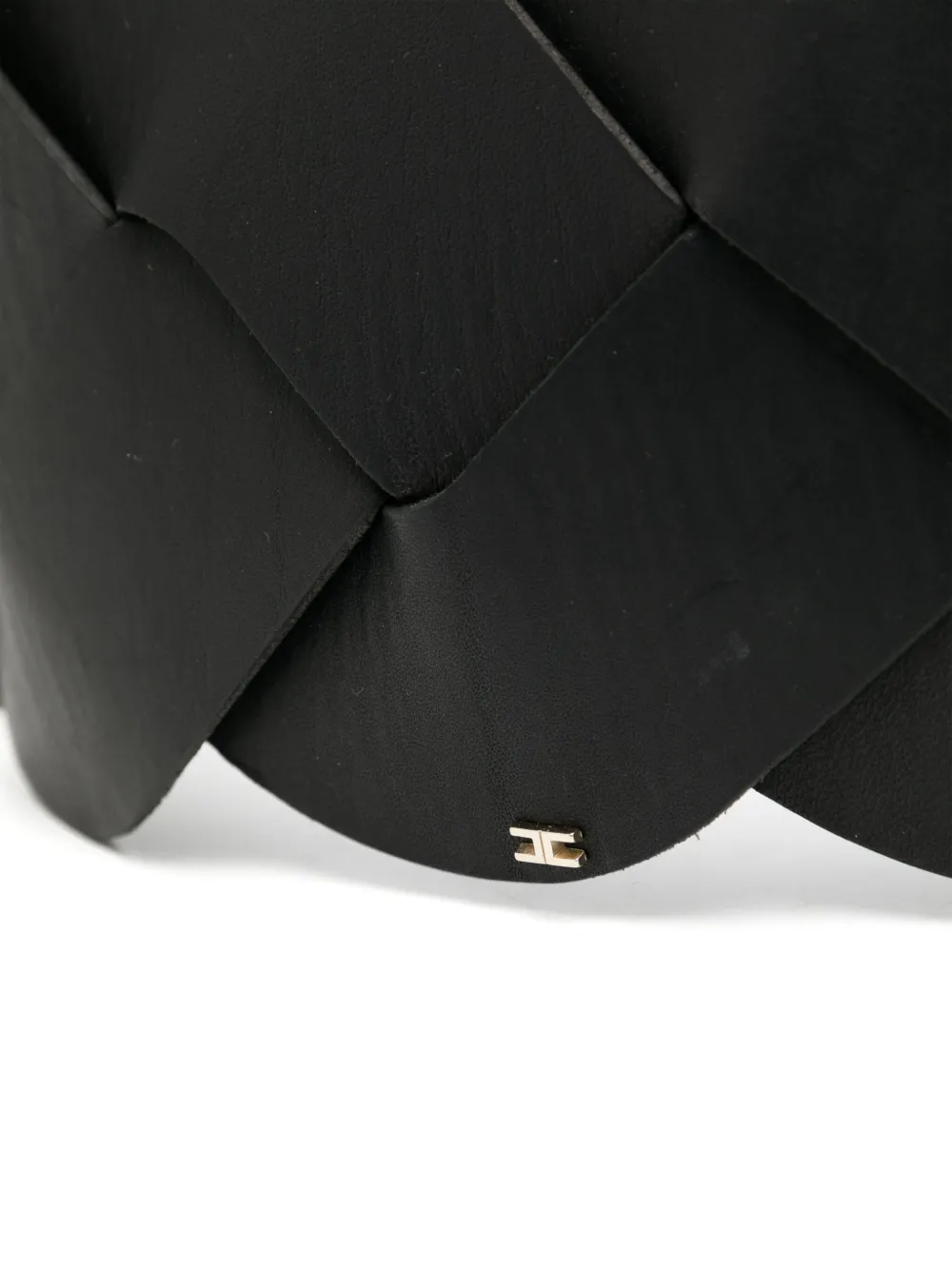 ELISABETTA FRANCHI BRAIDED LEATHER BELT