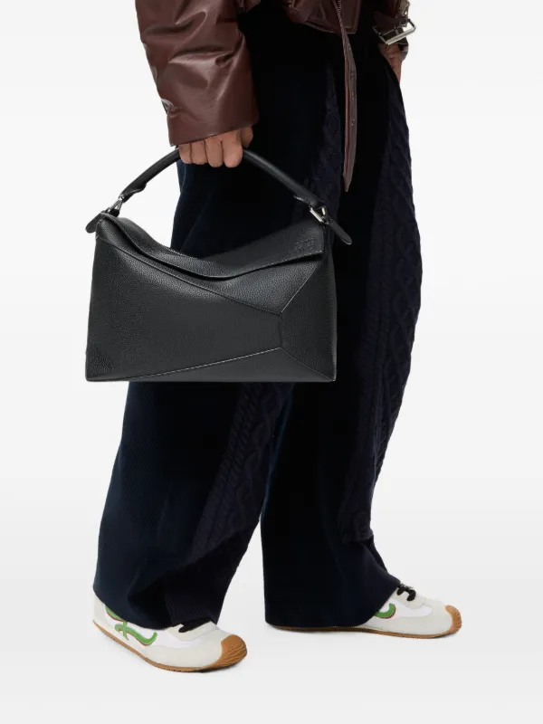 LOEWE パズル エッジ ショルダーバッグ L | ブラック | FARFETCH JP