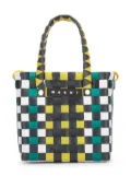 Marni Kids interwoven-design tote bag - Green