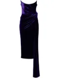 Alex Perry twisted velvet dress - Purple
