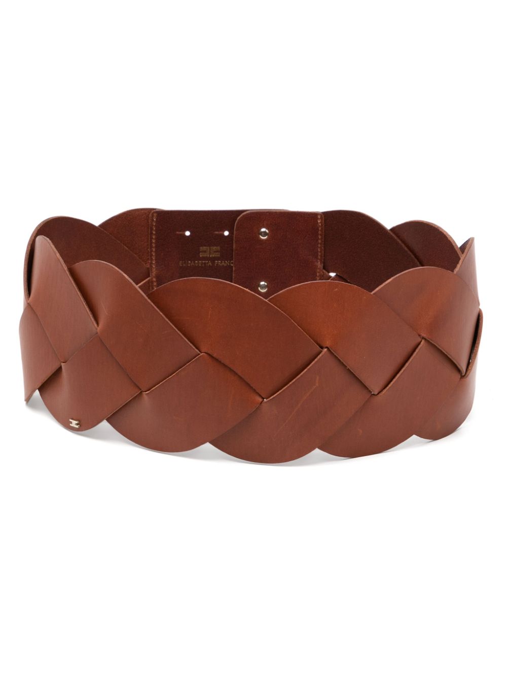 Braided leather belt