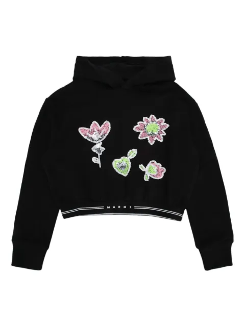 Marni Kids sequin-embellished hoodie