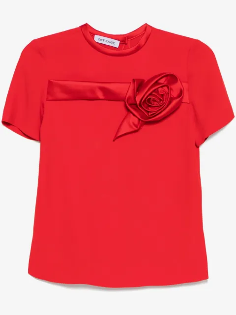 Dice Kayek playera con rosas bordadas