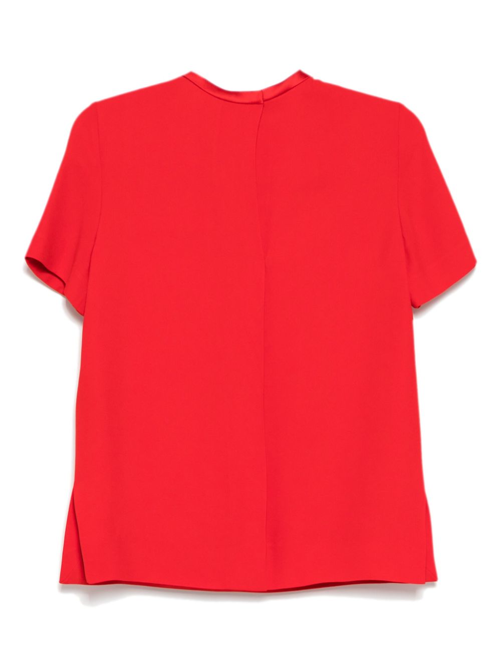 Dice Kayek T-shirt met geborduurde roos - Rood