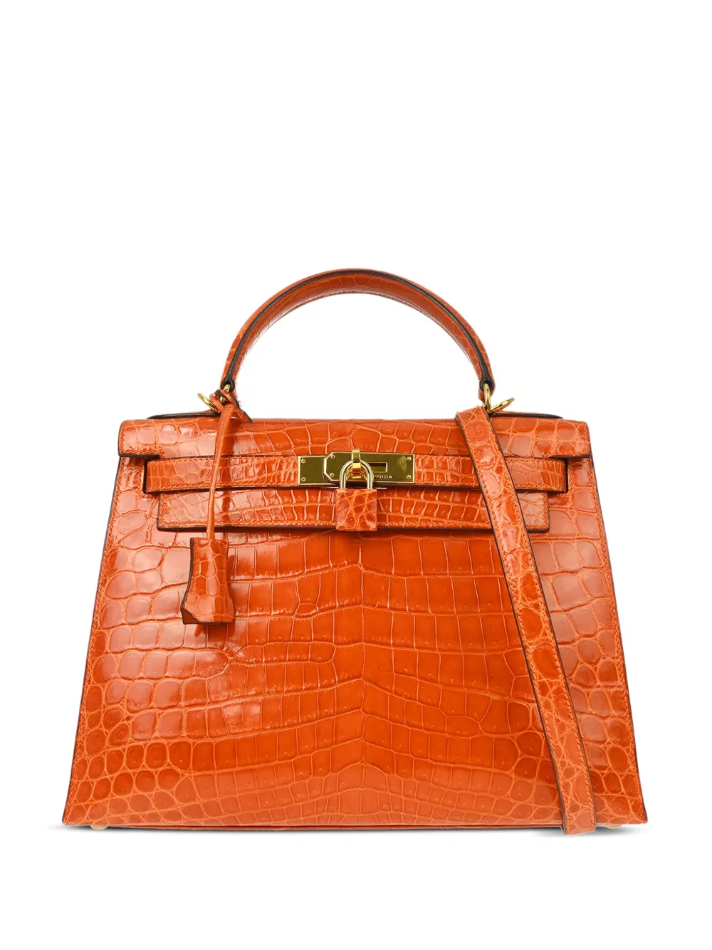 Hermès Pre-Owned 2005 ケリー 28 セリエ 2way バッグ - オレンジ Hermès Pre-Owned 2005 ケリー 28 セリエ 2way バッグ - オレンジ