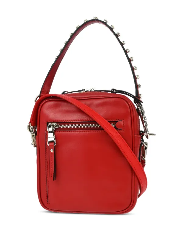 Miu Miu Pre-Owned 2000s Leather two-way Bag | Red | FARFETCH