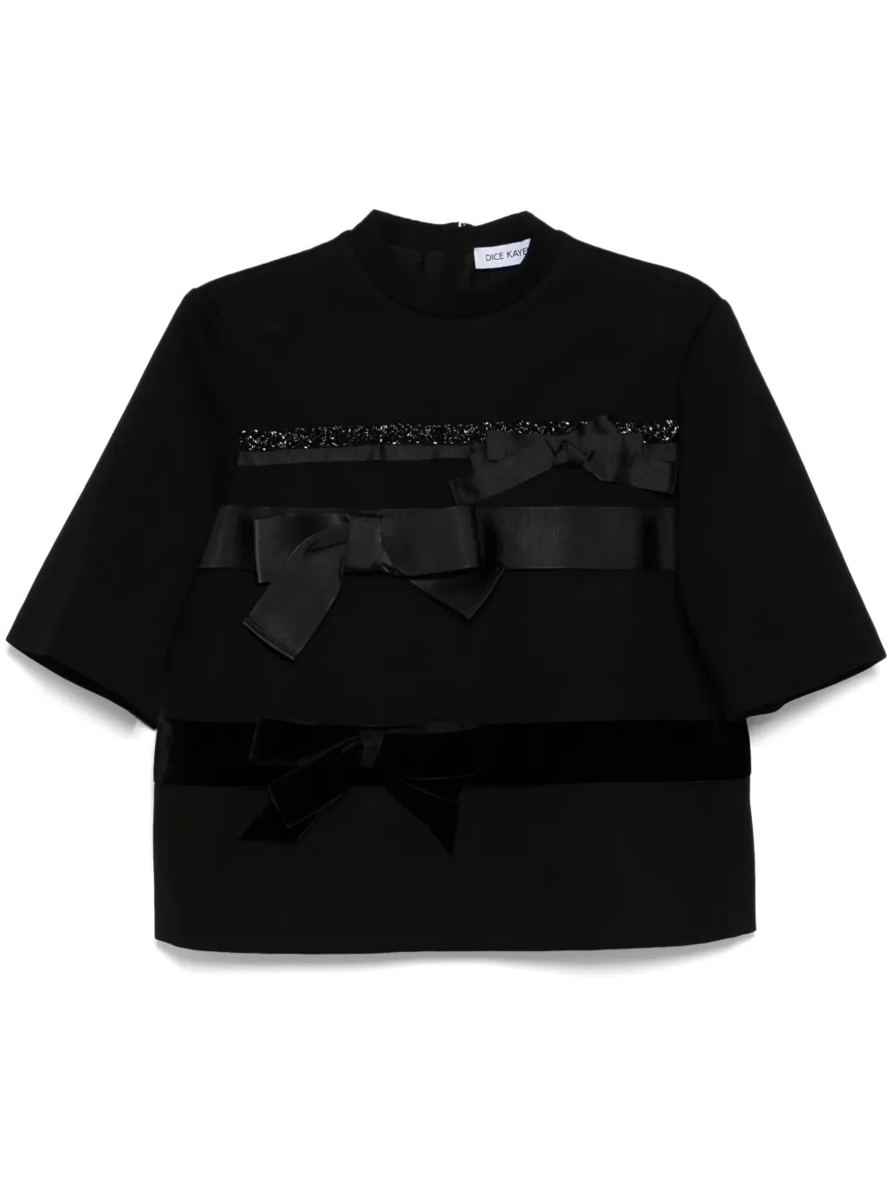 DICE KAYEK BOW-DETAIL T-SHIRT