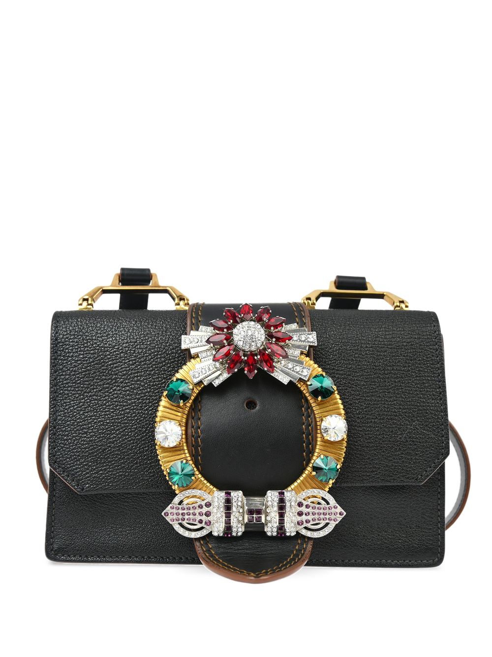 Miu Miu 2000s crystal-embellished crossbody bag Women