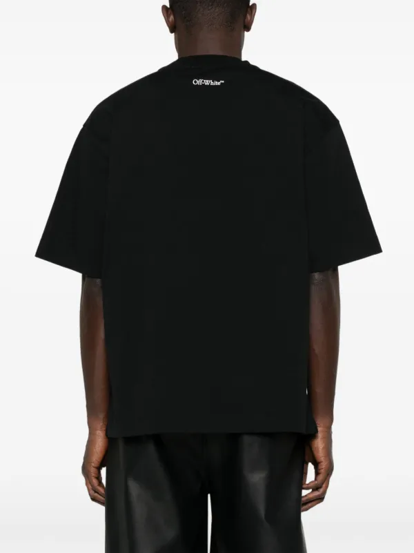 Off-White Fresco Oval T-shirt | Black | FARFETCH UK