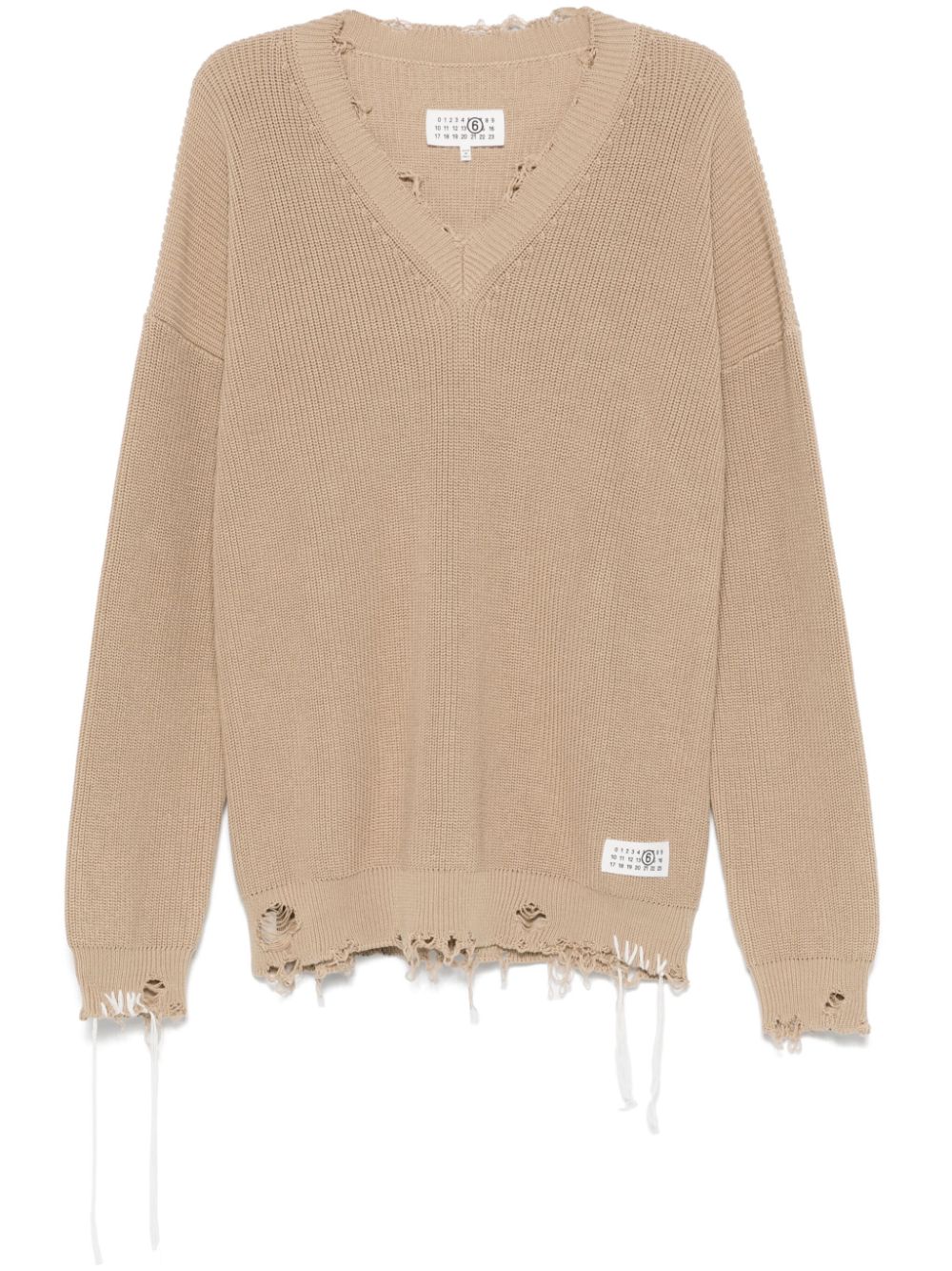 MM6 Maison Margiela cotton sweater - Neutrals