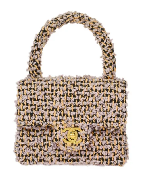 Mini sac à main Kelly Flap (années 1990-2000) - CHANEL Pre-Owned - Modalova