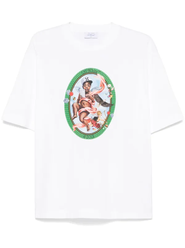Off-White Fresco Oval T-shirt | White | FARFETCH