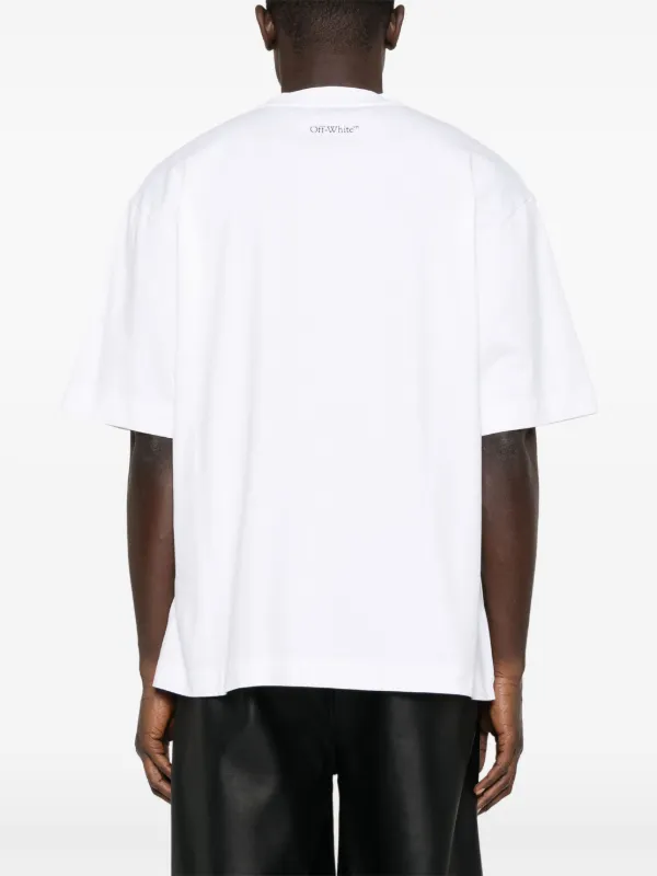 ★国内在庫切れ★【Off-White】FRESCO OVAL SKATE T-SHIRT Off-White Fresco Oval Skate T-Shirt Black & White | END. (AR)