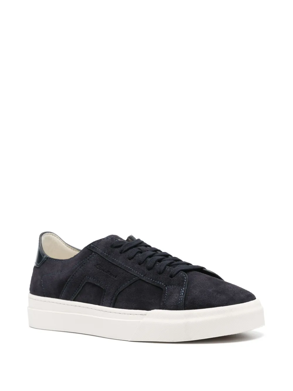 Santoni suede sneakers - Blauw