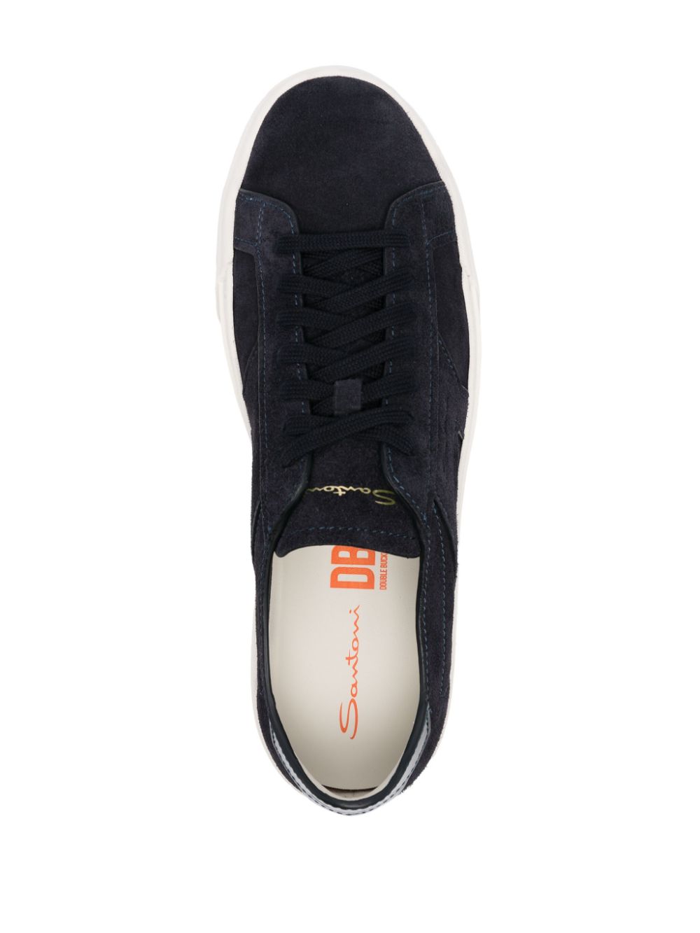 Santoni suede sneakers Blue