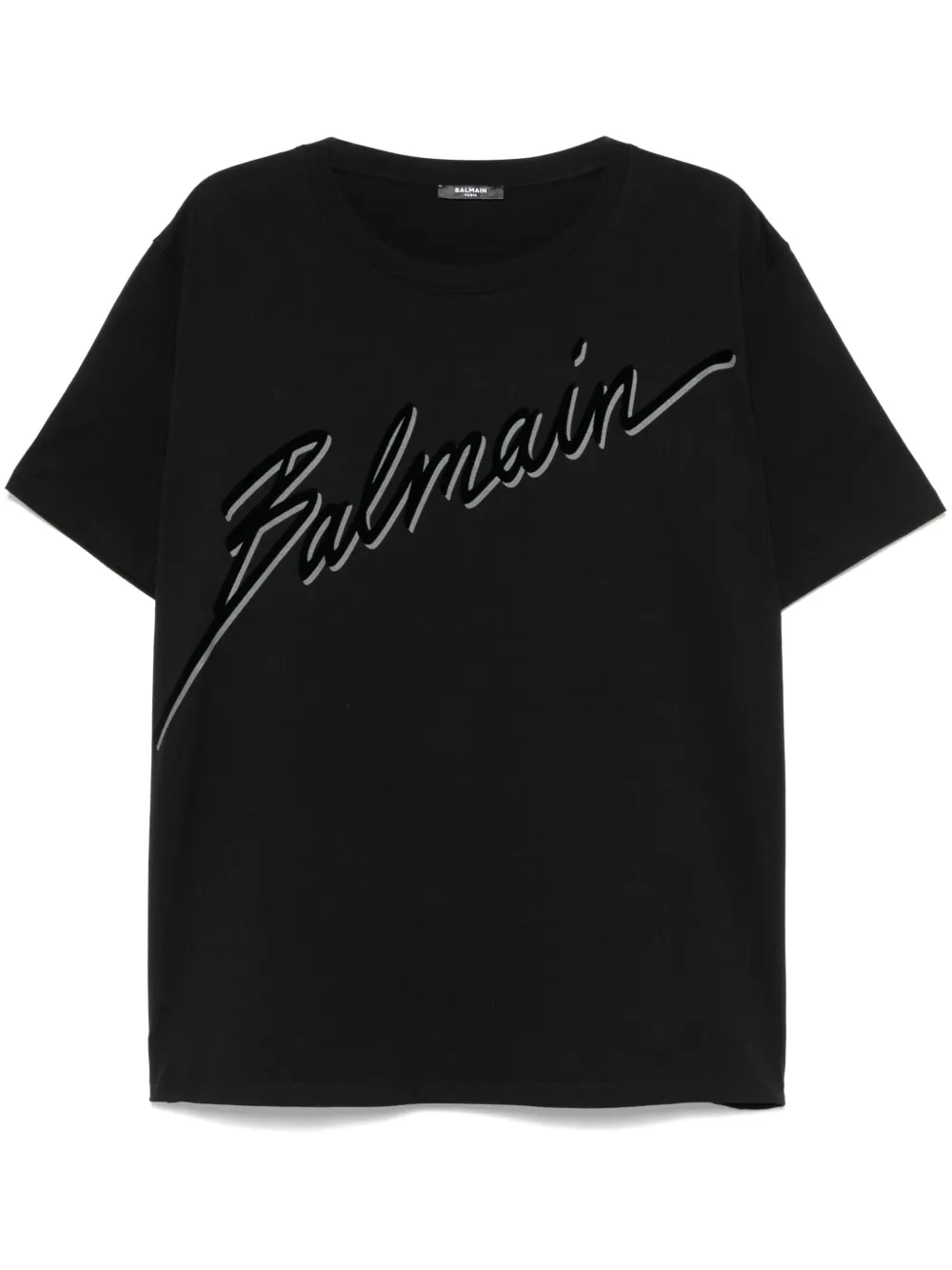 Balmain T-shirt met logo Zwart