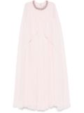 Self-Portrait chiffon cape midi dress - Pink