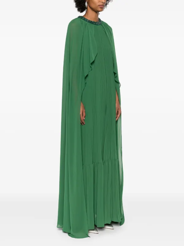 【関税&送料込】Self Portrait Abito Lungo Abito lungo in chiffon in Rosso - Self Portrait | Mytheresa