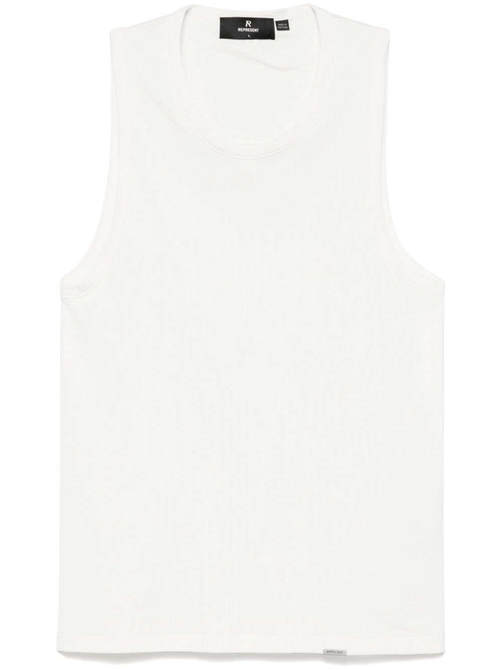 Represent Initial tank top - White