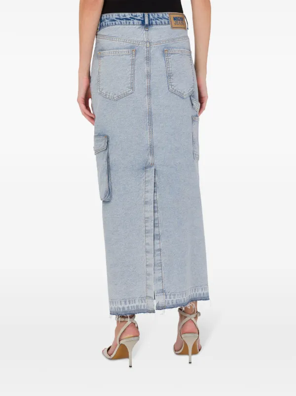 MOSCHINO JEANS デニム マキシスカート | ブルー | FARFETCH JP