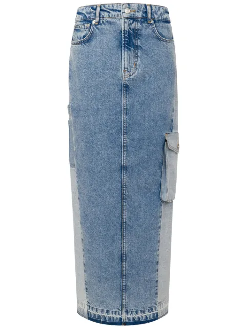 MOSCHINO JEANS denim maxi skirt