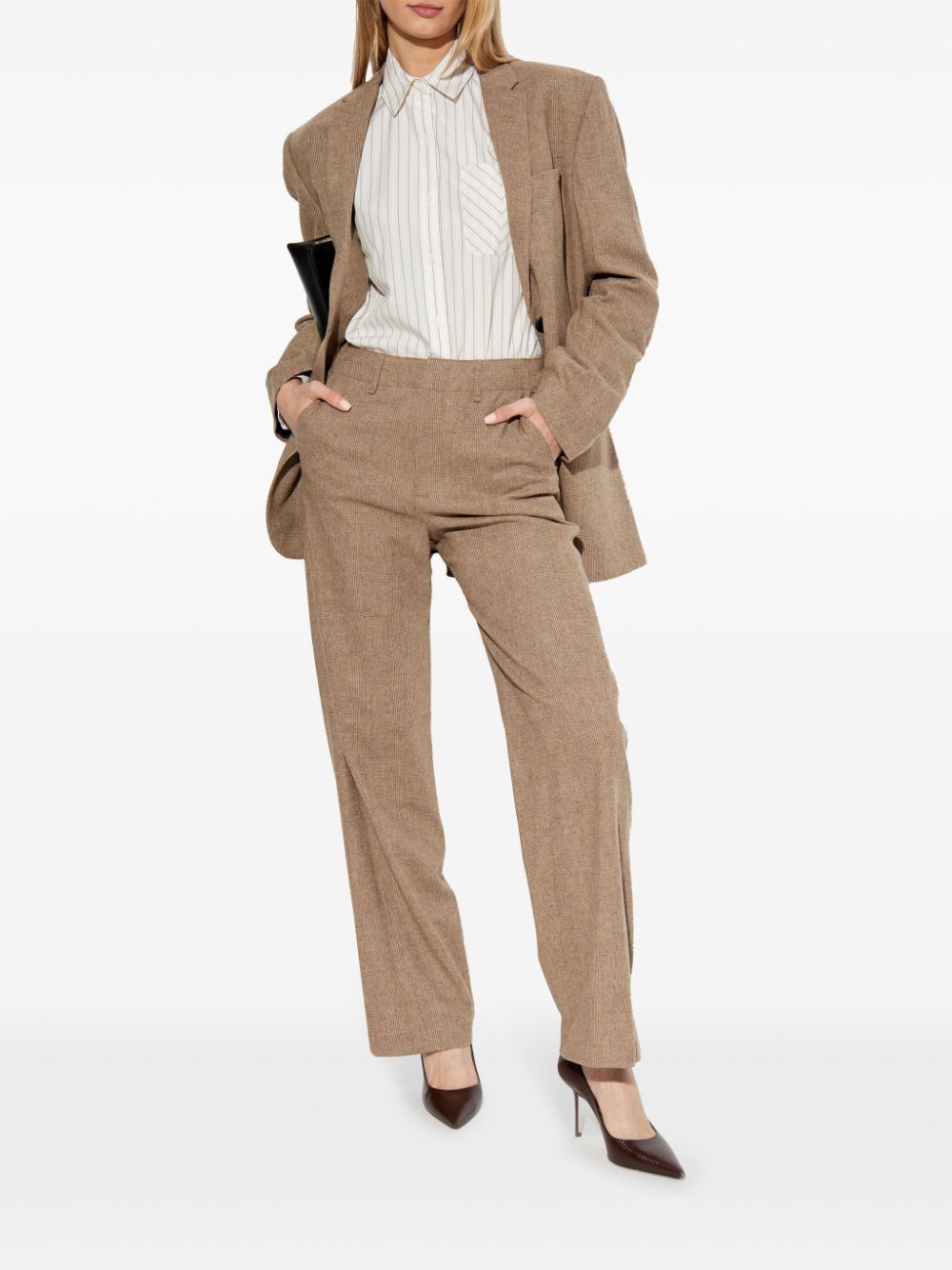 rag & bone Geruite blazer - Bruin