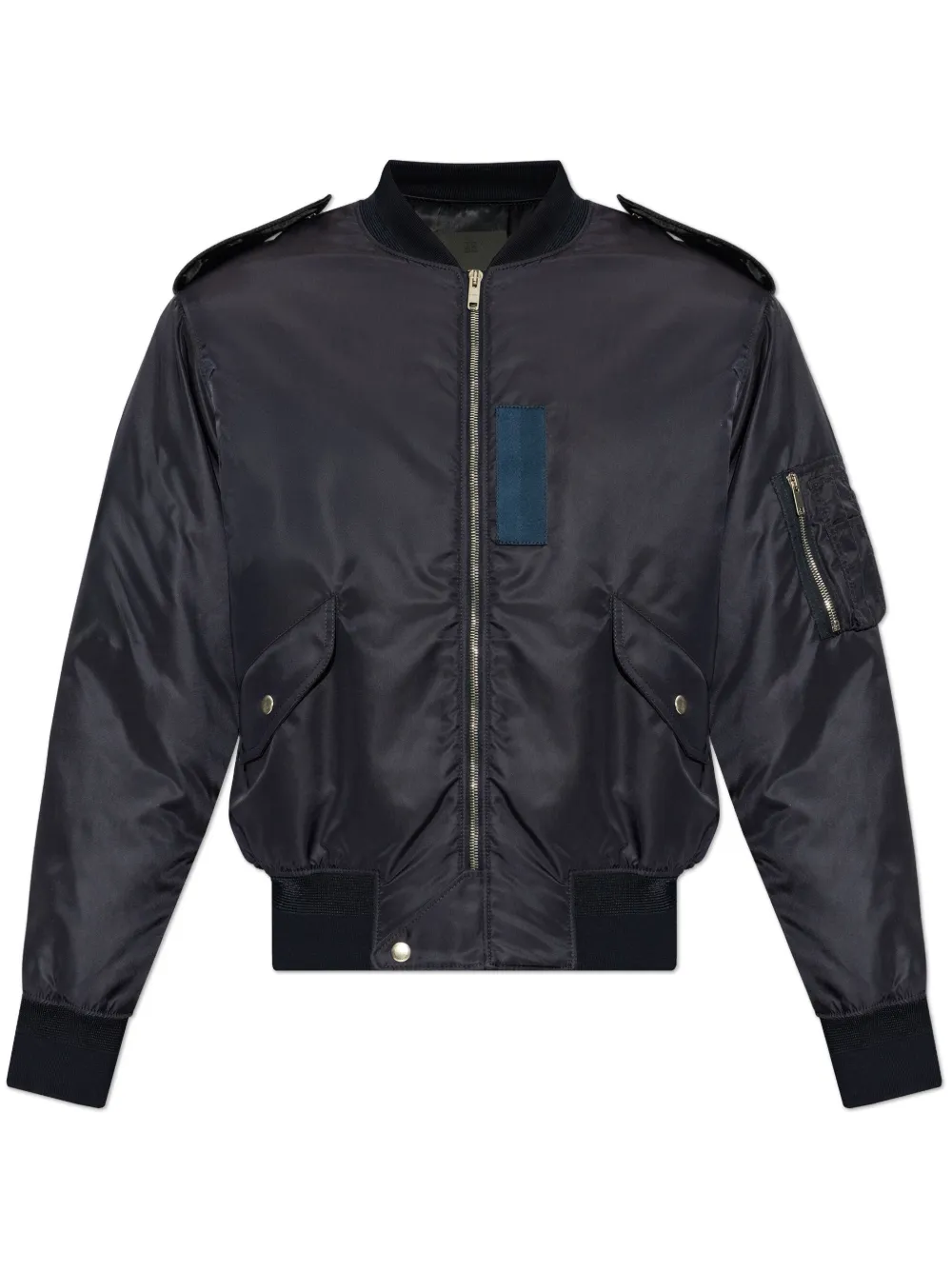 Givenchy Bomberjack met geborduurd logo Blauw