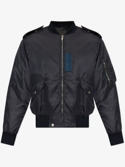 Givenchy Jaqueta bomber com bordado de texto
